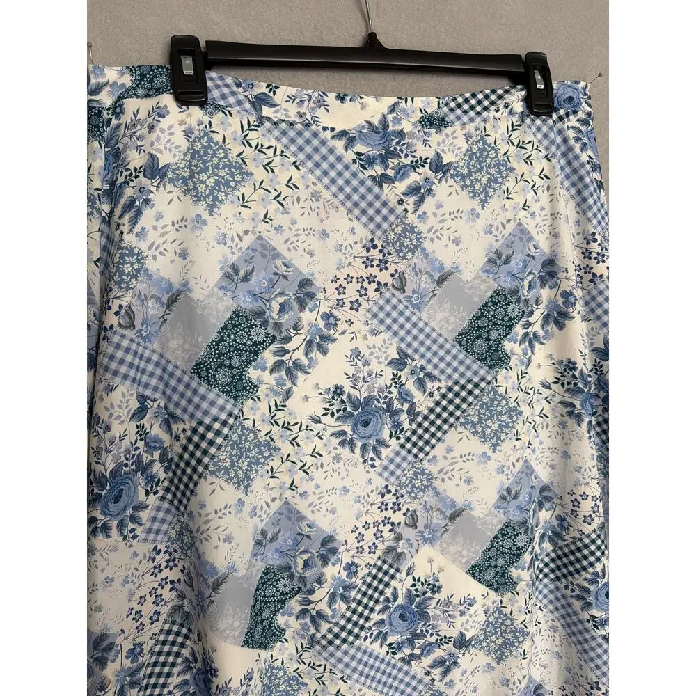 Reba Voile Skirt Twilight Prairie Floral A-line Midi Women's Size 16 NEW
